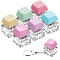 Brinquedo de descompressão de teclado Fidget Keychain Taiyin, 6 peças Brinquedo de descompressão de teclado Fidget Keychain Taiyin, 6 peças