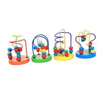 Brinquedo de desenvolvimento Vaguelly Wood Beads Maze Game Coaster Brinquedo de desenvolvimento Vaguelly Wood Beads Maze Game Coaster