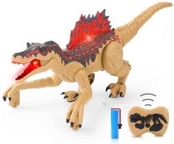 Brinquedo de dinossauro com controle remoto Rockboard Spinosaurus para crianças