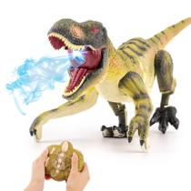 Brinquedo de dinossauro com controle remoto VERTOY T-Rex para crianças de 3 a 12 anos