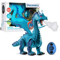 Brinquedo de dinossauro Discovery Kids RC Dragon Smoke com controle remoto Brinquedo de dinossauro Discovery Kids RC Dragon Smoke com controle remoto