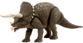 Brinquedo de dinossauro Mattel Jurassic World Habitat Defender Triceratops