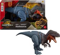 Brinquedo de dinossauro Mattel Jurassic World Rebirth Wild Roar Abelisaurus