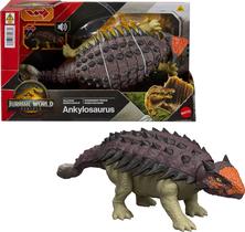 Brinquedo de dinossauro Mattel Jurassic World Rebirth Wild Roar Ankylosaurus Brinquedo de dinossauro Mattel Jurassic World Rebirth Wild Roar Ankylosaurus