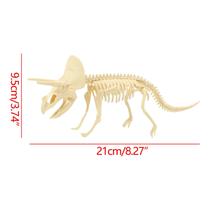 Brinquedo de dinossauro montado diy infantil Arqueologia Esqueleto fóssil de dinossauro