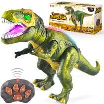 Brinquedo de dinossauro robô JOYIN Big T rex com luz e som para crianças a partir de 3 anos