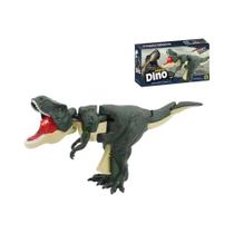 Brinquedo de Dinossauro Tiranossauro Rex - Modelo de Simulação com Prensa Manual para Crianças