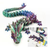 Brinquedo de dragão impresso em 3D, Dak Haan, 61 cm, flexível e articulado