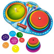 Brinquedo De Empilhar Montar Discos Mágicos Educativo Escola