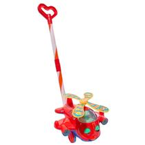 Brinquedo De Empurrar E Puxar Com Som Para Bebês +18 Meses, Pica Pau, Com Haste Removível