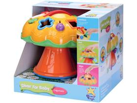 Brinquedo de Encaixar Diver For Baby - Cogumelo Divertoys Ref 697