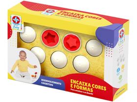 Brinquedo de Encaixar Estrela Baby - Encaixa Cores e Formas 8 Peças