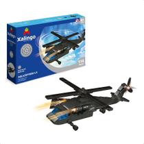 Brinquedo De Encaixe Aliança Justiça e Paz Helicóptero LX 114 Peças Coordenação Motora +6 Anos Xalingo - 28243