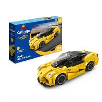Brinquedo De Encaixe Corredores Furiosos Sport Yellow Car 178 Peças Xalingo - 27910