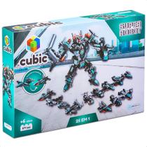 Brinquedo De Encaixe Cubic 25 Em 1 Super Robot 577 Peças Imaginação + De 6 Anos Multikids - BR1618 Brinquedo De Encaixe Cubic 25 Em 1 Super Robot 577 Peças Imaginação + De 6 Anos Multikids - BR1618