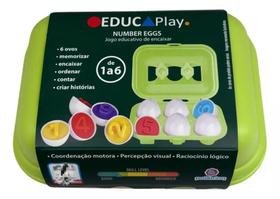 Brinquedo de Encaixe de Ovos Formas e Cores c/ 6 - Polibrinq Brinquedo de Encaixe de Ovos Formas e Cores c/ 6 - Polibrinq