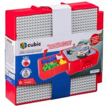 Brinquedo de Encaixe Maleta Blocos Cubic Carros Com Base De Construção Acima De 6 Anos Multikids - BR1496