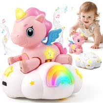 Brinquedo de engatinhar Duchong Baby Unicorn com música de 6 a 12 meses
