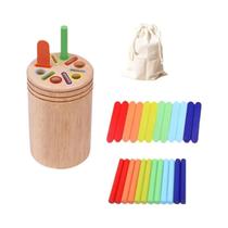 Brinquedo De Equilíbrio Com Bastões De Combinação De Cores Para Crianças, Brinquedo Educacional Brinquedo De Equilíbrio Com Bastões De Combinação De Cores Para Crianças, Brinquedo Educacional