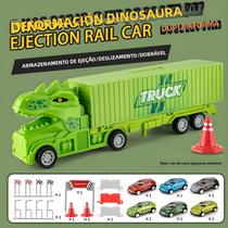 Brinquedo De Estacionamento De Dinossauro Gigante Para Meninos, Pista De Corrida Com Carro De