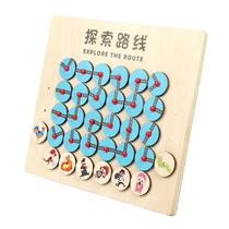 Brinquedo de exploração de labirinto de madeira para crianças, jogo de aprendizagem precoce Brinquedo de exploração de labirinto de madeira para crianças, jogo de aprendizagem precoce