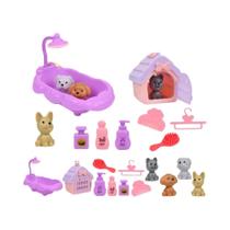 Brinquedo De Faz De Conta Para Crianças, Mini Animais De Estimação, Casa De Cachorro, Cães,