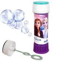 Brinquedo de Fazer Bolhas de Sabão Infantil Anna Elsa Frozen