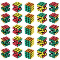 Brinquedo de festa Mini Cube Puzzle 3x3x3, pacote com 24 unidades para crianças de mais de 3 anos