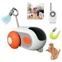 Brinquedo de Gato Pet Carrinho Controle Remoto Bateria Recarregavel USB Animal de Estimaçao Felino Interativo Entretenimento Lazer Diversao