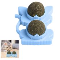 Brinquedo de Gato Pet Interativo Catnip Menta Bola Bolinha Lazer Interativo Diversao