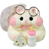 Brinquedo de hamster Squishy feito à mão Taba Realistic Silicone White