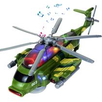 Brinquedo de helicóptero Bloolilies, brinquedos de avião para crianças de 1 a 3 a 5 anos, helicóptero de brinquedo de avião infantil com luzes e música para meninos e meninas de 3 a 5 6 a 7 anos - Brinquedos de avião militar Bump and Go Brinquedo de helicóptero Bloolilies, brinquedos de avião para crianças de 1 a 3 a 5 anos, helicóptero de brinquedo de avião infantil com luzes e música para meninos e meninas de 3 a 5 6 a 7 anos - Brinquedos de avião militar Bump and Go