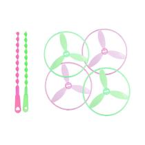 Brinquedo De Helicóptero Luminoso LED Em Forma De Libélula De Bambu Para Festas De Aniversário Ao Ar