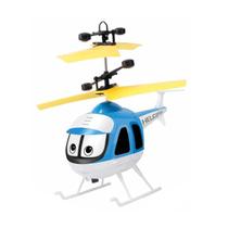 Brinquedo de helicóptero voador com sensor de movimento e luzes LED