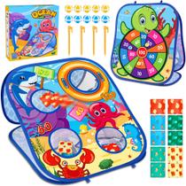 Brinquedo de jogo Bean Bag Toss Toyk Ocean Outdoor para crianças de 3 a 6 anos