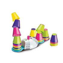 Brinquedo de jogo Cup Stacking para festa familiar, plástico engraçado Brinquedo de jogo Cup Stacking para festa familiar, plástico engraçado