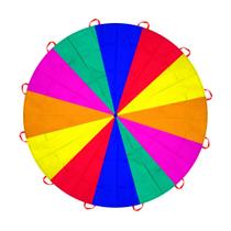 Brinquedo de jogo de equipe ao ar livre AMYESE Rainbow Play Parachute 6m Brinquedo de jogo de equipe ao ar livre AMYESE Rainbow Play Parachute 6m