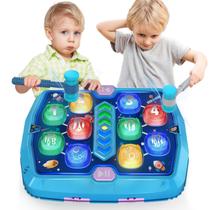 Brinquedo de jogo Whack Mole TooLion com 2 martelos para crianças de 2 a 4 anos Brinquedo de jogo Whack Mole TooLion com 2 martelos para crianças de 2 a 4 anos