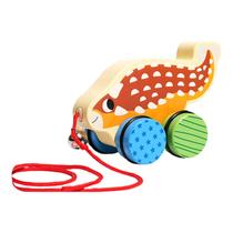 Brinquedo de madeira Animal Push interativo para crianças (anquilossauro) Brinquedo de madeira Animal Push interativo para crianças (anquilossauro)