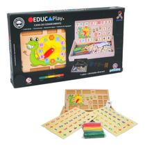 Brinquedo De Madeira Caixa Conhecimento Polibrinq Bdm52