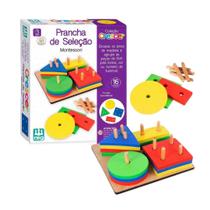 Brinquedo de Madeira Crescer Prancha de Seleção 16 Peças Nig - 0460
