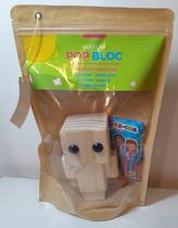 Brinquedo de Madeira Educativo Pop Blocks PEDRO FELIZ
