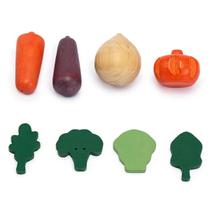 Brinquedo de madeira - Kit de Legumes e Verduras -8 Peças