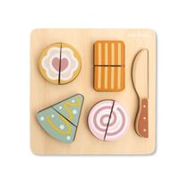 Brinquedo de madeira kit lanchinho com corte - bup baby Brinquedo de madeira kit lanchinho com corte - bup baby