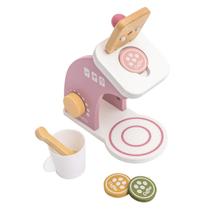 Brinquedo de madeira kit maquina de cafe rosa - ean 074468491908 _ bup baby Brinquedo de madeira kit maquina de cafe rosa - ean 074468491908 _ bup baby