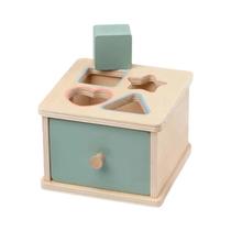 Brinquedo De Madeira Montessori Caixa Sensorial Para Bebês Classificação De Cores Correspondência De