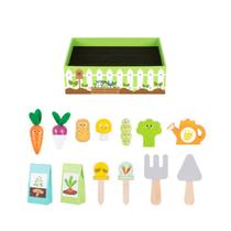 Brinquedo de Madeira Montessori Jardim Faz de Conta Legumes - Tooky Toy
