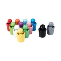 Brinquedo De Madeira Montessori Para Classificação De Cores, Copos Educacionais Para Treinamento Brinquedo De Madeira Montessori Para Classificação De Cores, Copos Educacionais Para Treinamento