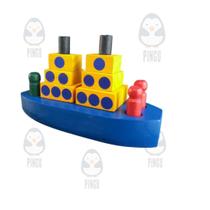 Brinquedo De Madeira Navio Desmontável - Babus Brinquedo De Madeira Navio Desmontável - Babus