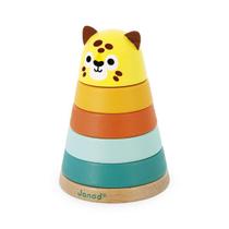 Brinquedo de madeira Onça de empilhar 7 peças Tropik Brinquedo de madeira Onça de empilhar 7 peças Tropik